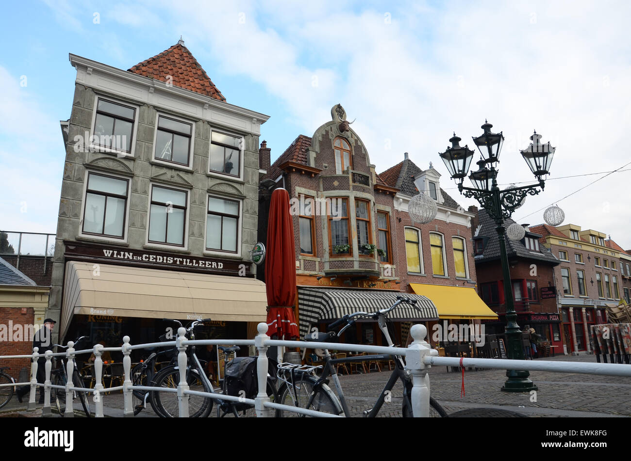 picturesque Alkmaar town center, Netherlands Europe Stock Photo