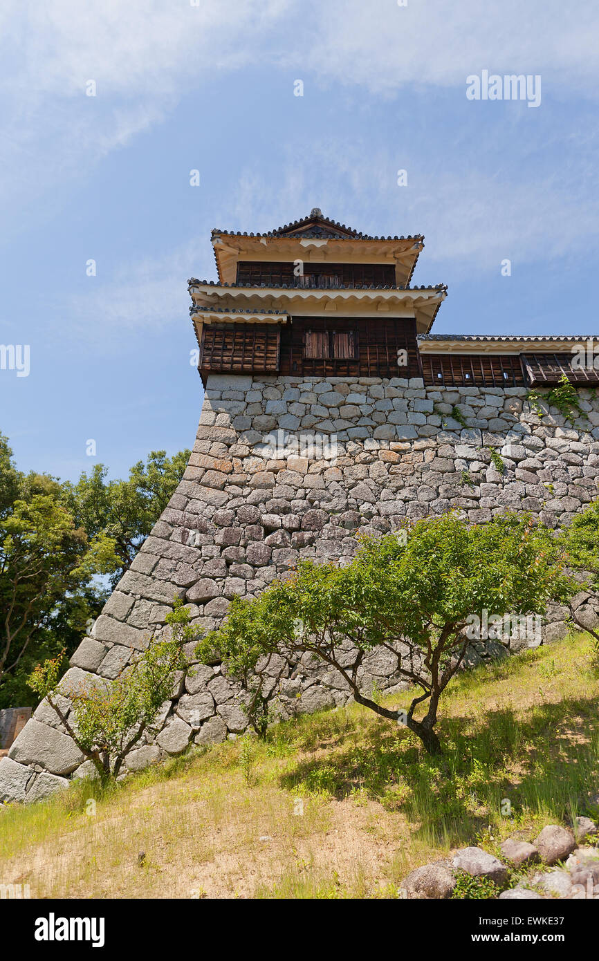 Inui (Northwest) Turret of Iyo Matsuyama castle, Shikoku Island, Japan