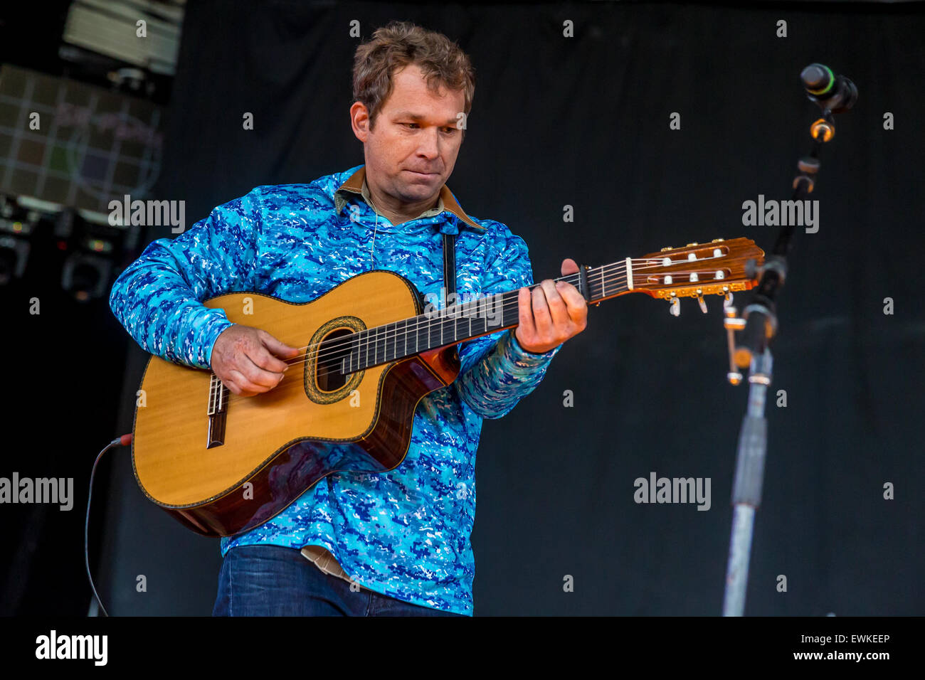 Clarkston, Michigan, USA. 27th June, 2015. Singer-songwriter SCOTTY EMERICK performing on the Good Times & Pick Up Lines Tour at DTE Energy Music Theatre in Clarkston Mi on June 27th 2015 © Marc Nader/ZUMA Wire/Alamy Live News Stock Photo