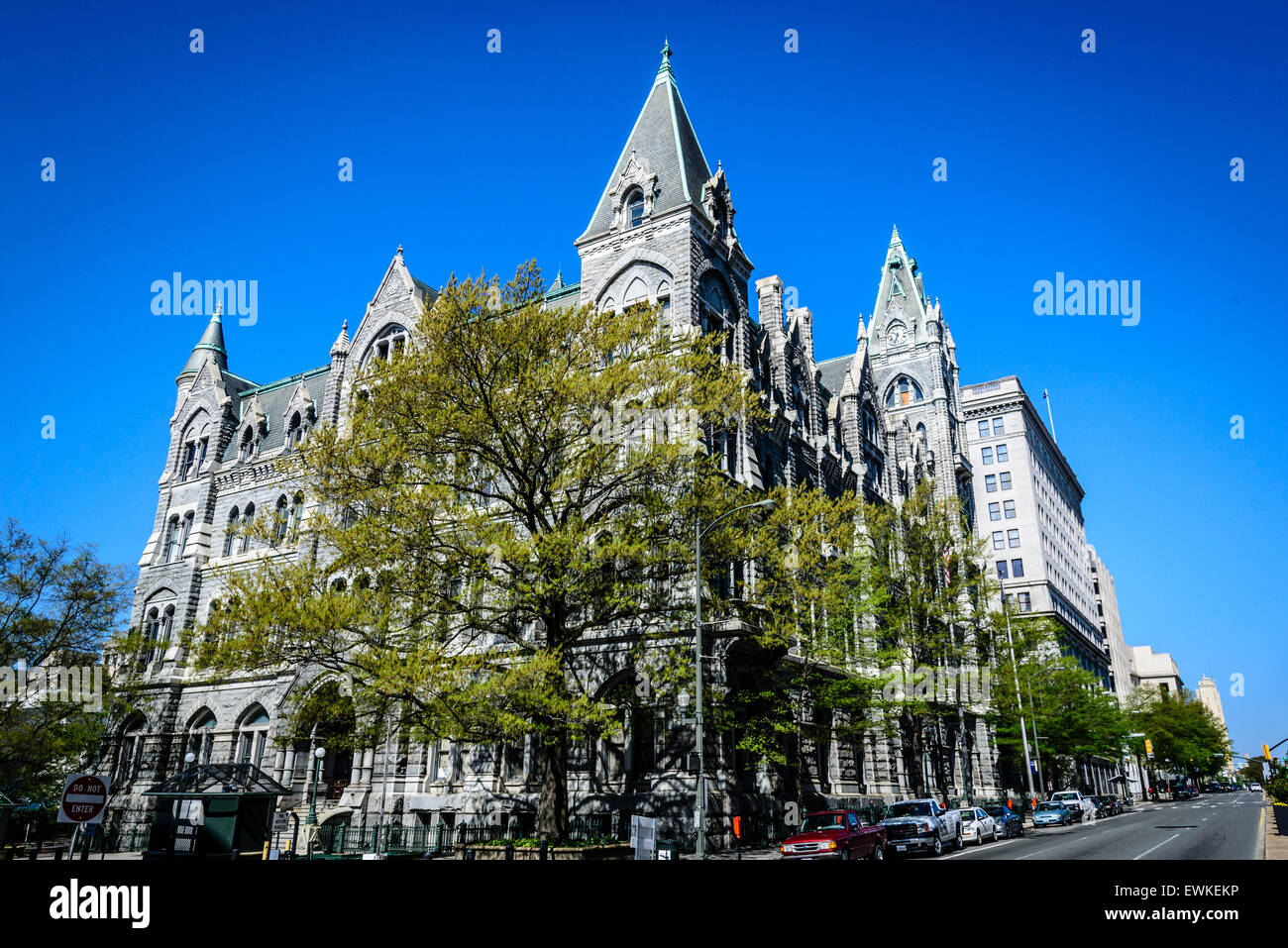 Courts Building, Old City Hall, 1001 East Broad Street, Richmond, Virginia Stock Photo