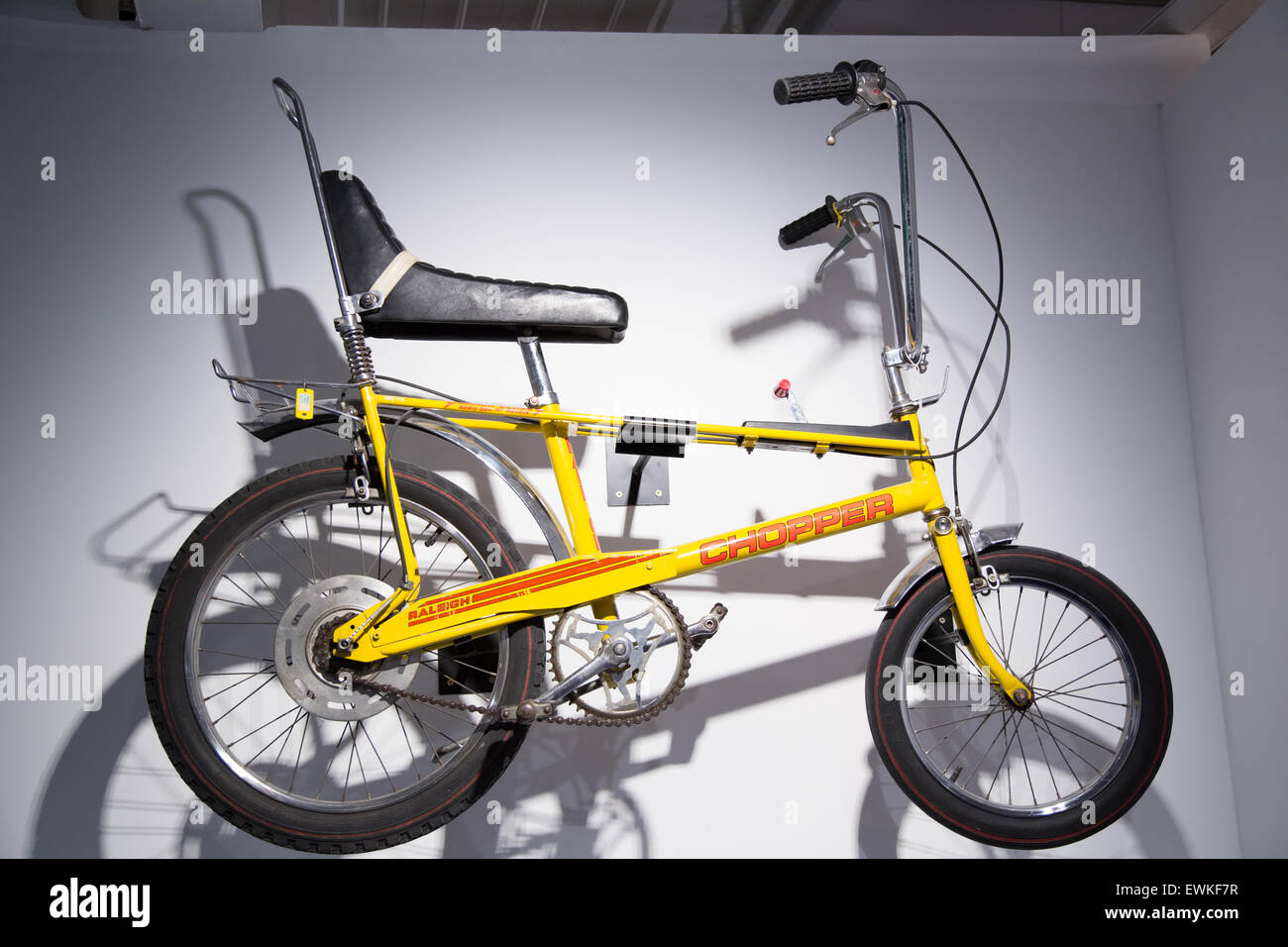 Raleigh Chopper bike vintage retro bicycle at the Coventry Transport Museum Stock Photo