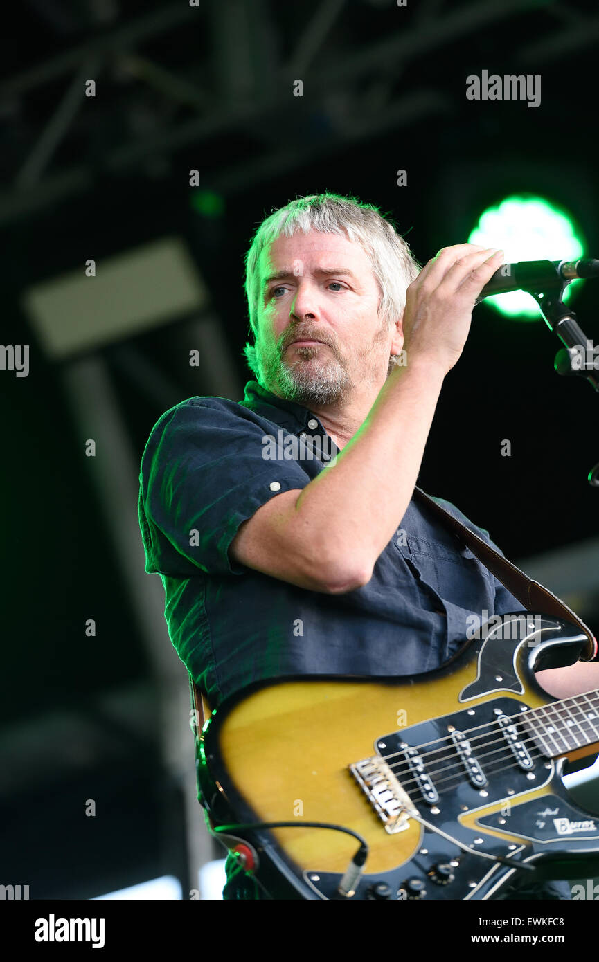 I Am Kloot music band on stage at Bristol Summer Series June 2015 Stock Photo