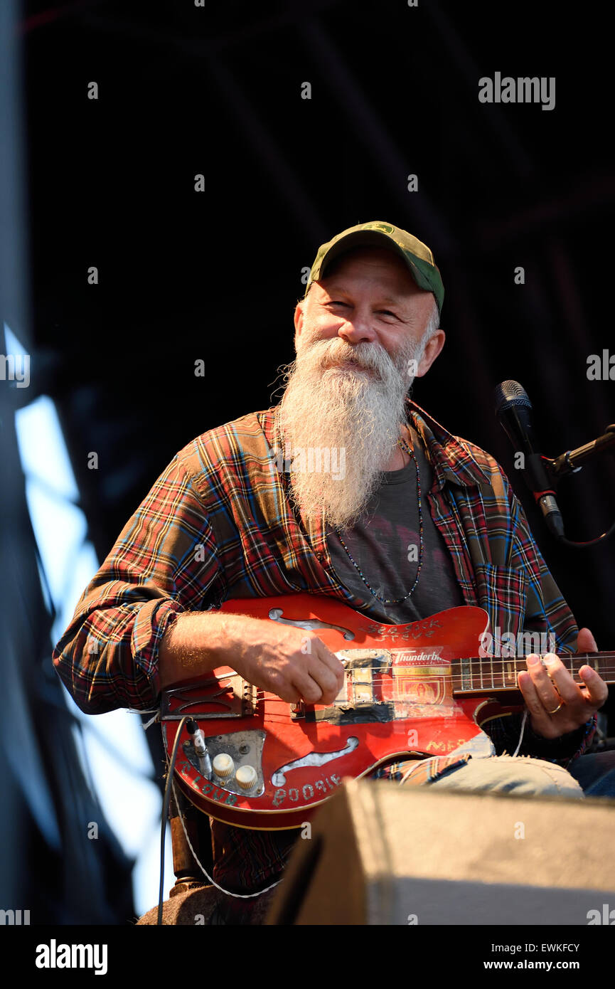 Sea Sick Steve on Stage at Bristol Summer Series Music festival June 2015 Stock Photo