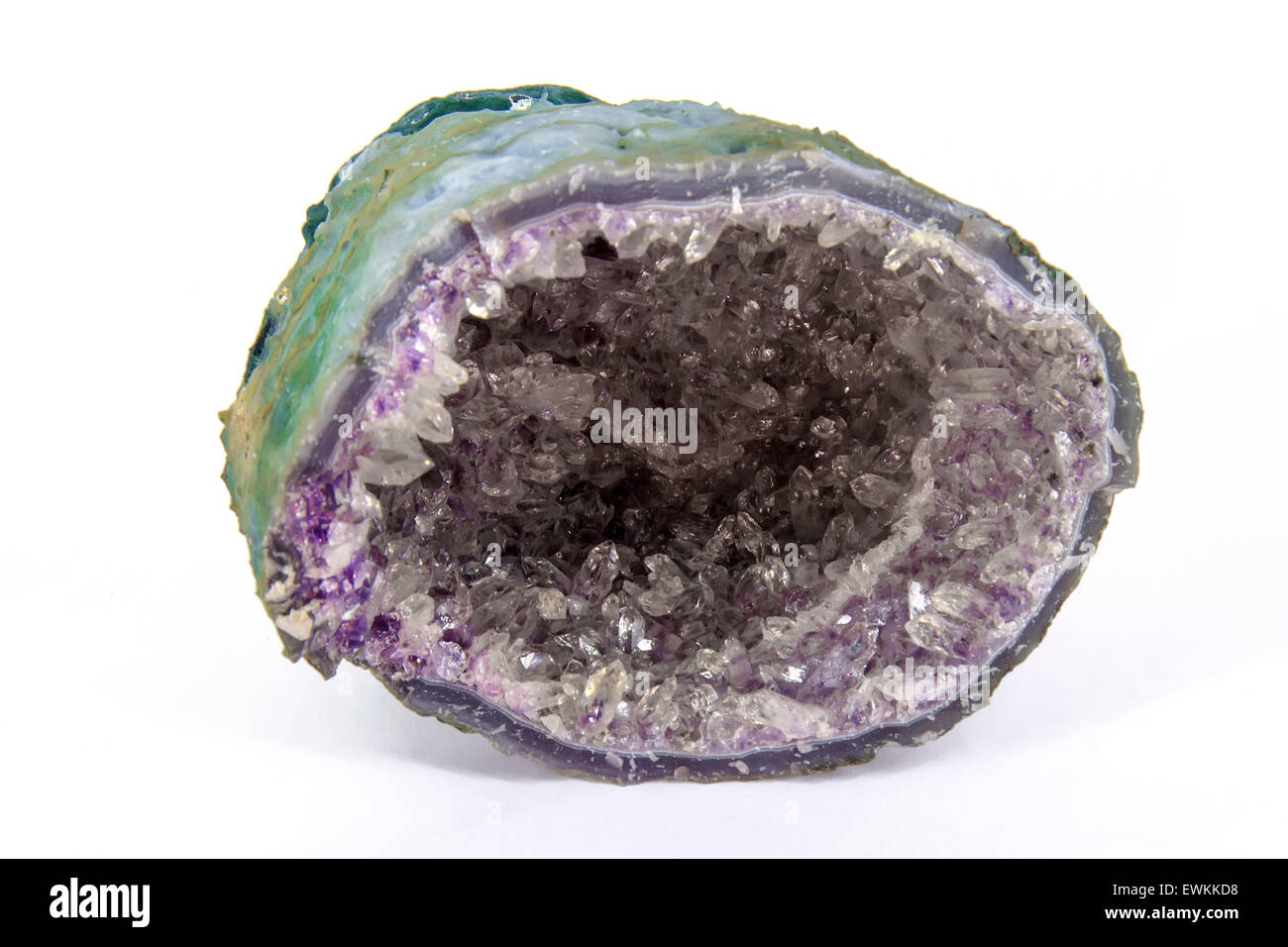 Amethyst geode Stock Photo - Alamy