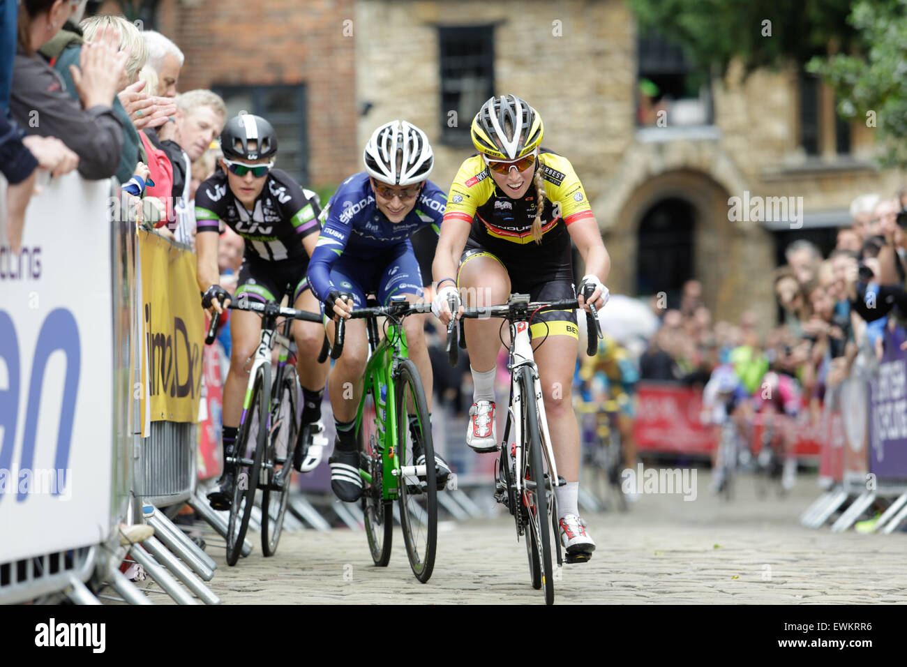 Womens National Road Race Championships 2015 - Battle for Silver and Bronze Metal Positions Stock Photo