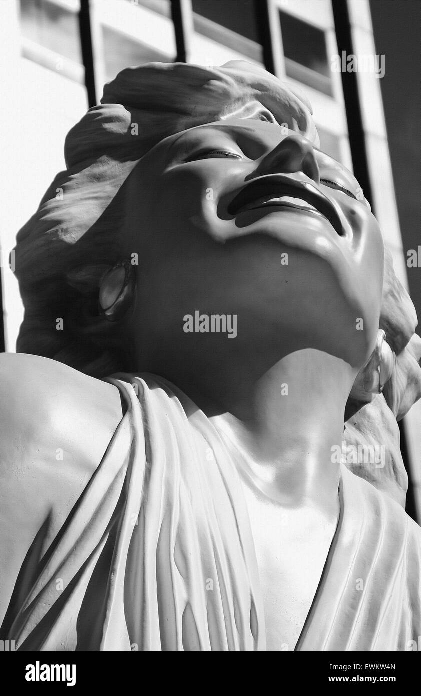 Close up of statue of Marilyn Monroe Stock Photo