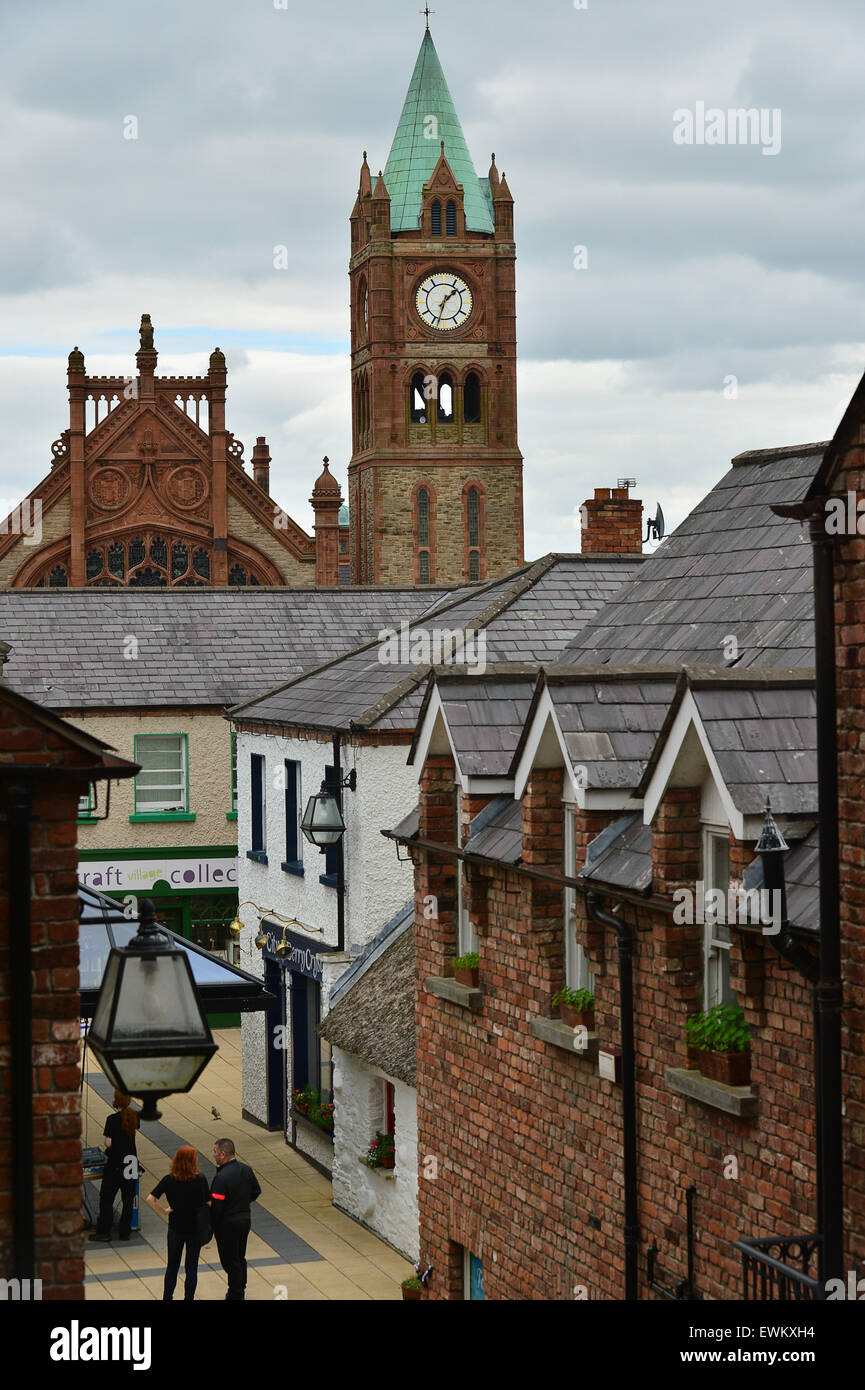 The Craft Village in Londonderry (Derry), Northern Ireland Stock Photo