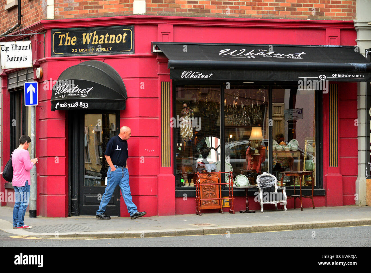 The Whatnot antique shop in Street, Londonderry (Derry