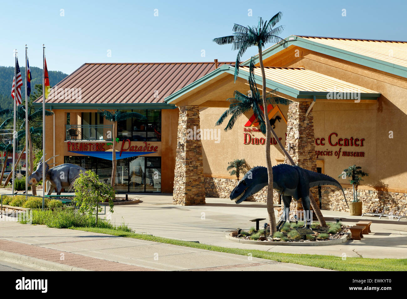 Dinosaur Resource Center, Woodland Park, Colorado USA Stock Photo Alamy