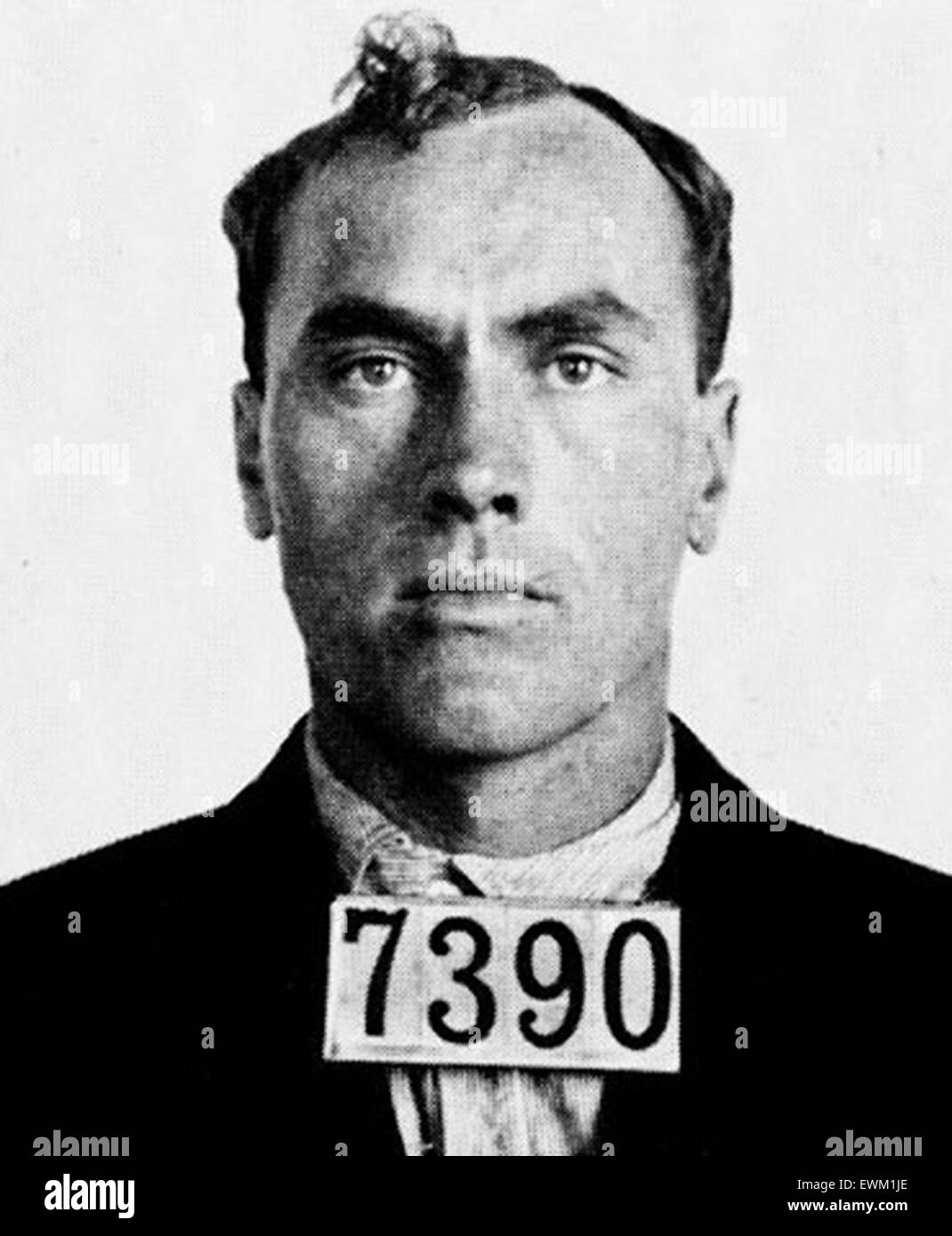 Carl Panzram, American serial killer, rapist, arsonist and burglar. Stock Photo