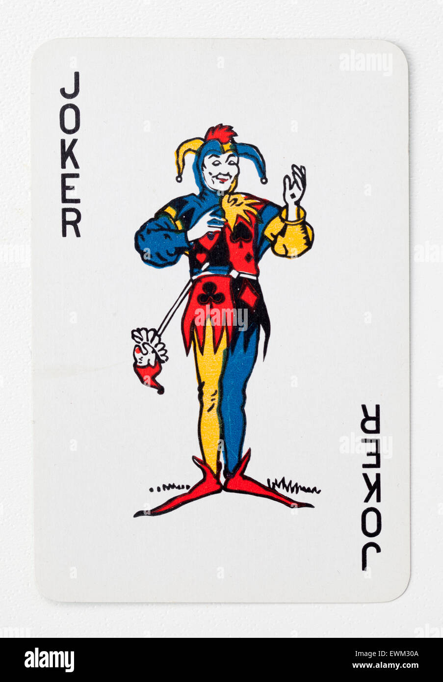 Joker Playing Card Stock Photo - Alamy