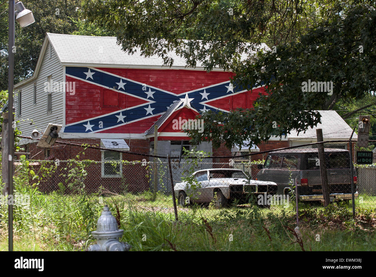 Memphis, Tennessee, USA. 28th June, 2015. A house on Fontaine Rd., in