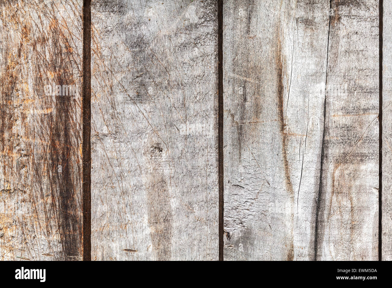 Old weathered wood background or texture. Stock Photo