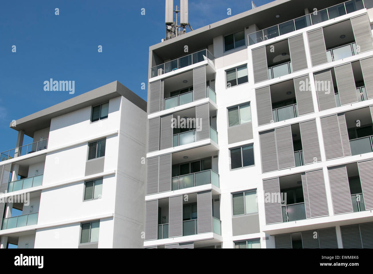 Flat Unit Building Modern apartment unit building in North Ryde Sydney,Australia Stock ...