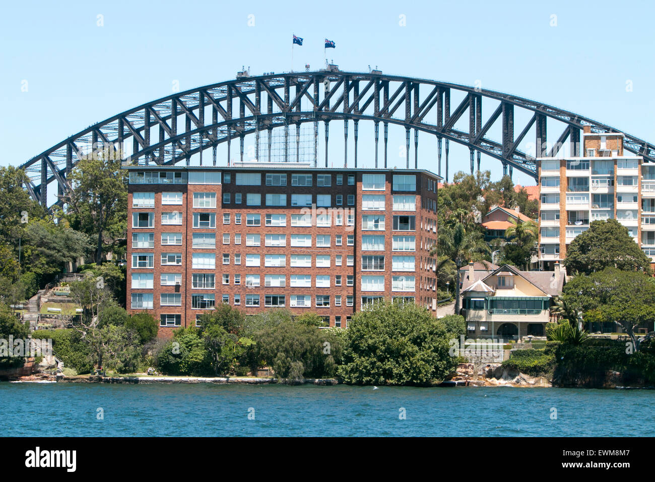 view of the harbour , residential waterfront units, and Sydney harbour