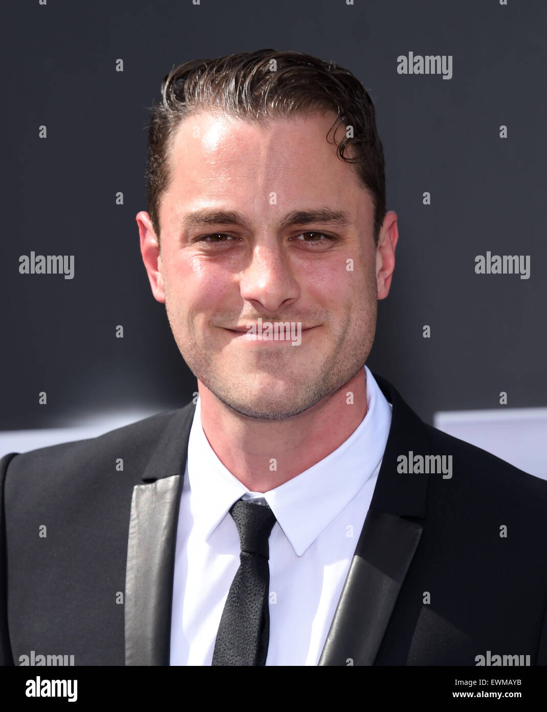 Hollywood, California, USA. 28th June, 2015. Kyle Clements arrives for the premiere of the film 'Terminator Genisys' at the Dolby theater. Credit:  Lisa O'Connor/ZUMA Wire/Alamy Live News Stock Photo