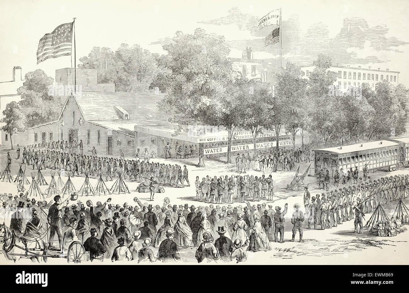 Arrival of american troops hi-res stock photography and images - Alamy
