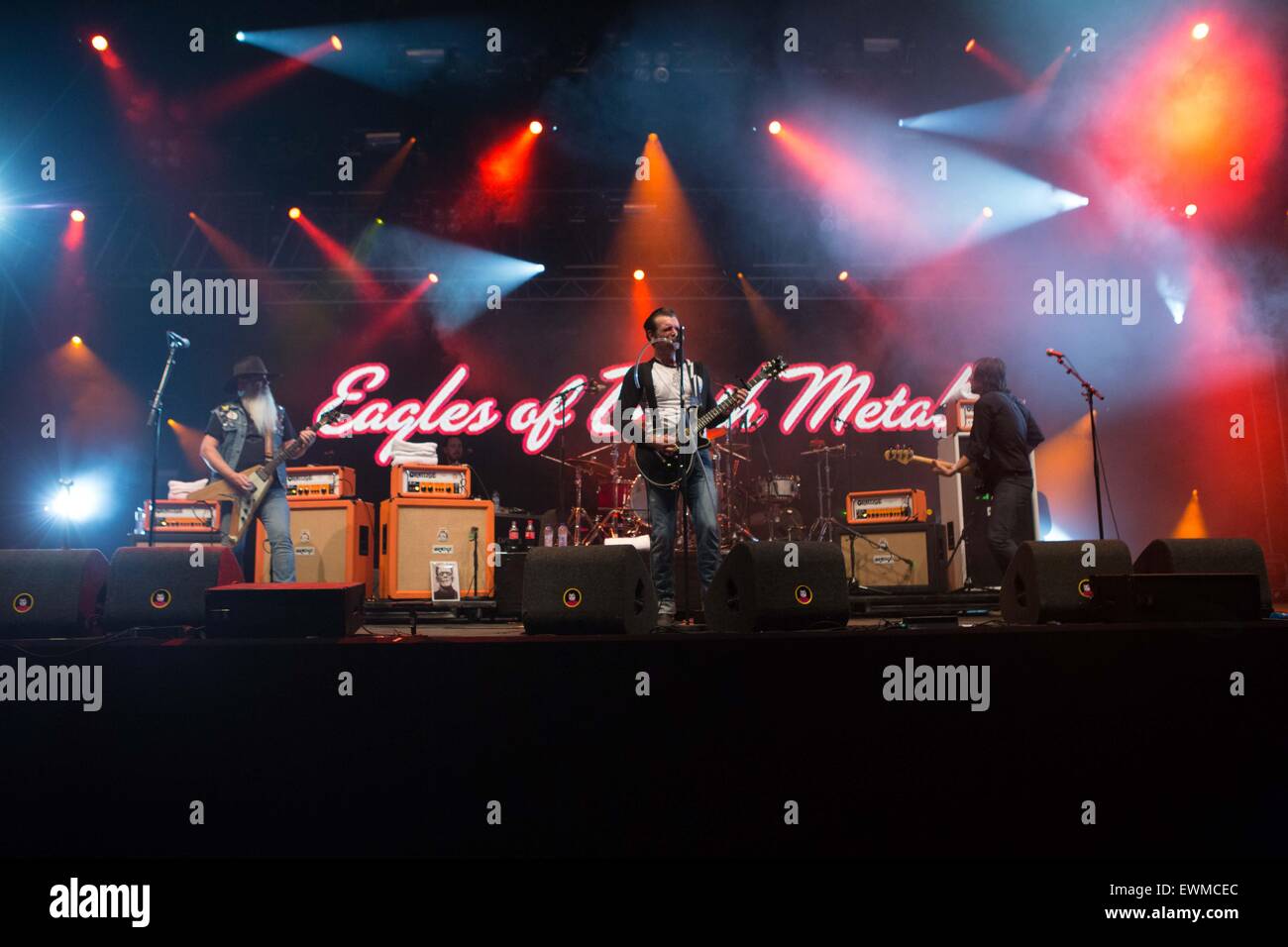 Eagles of Death Metal performs live at Pinkpop Festival 2015 in Netherlands © Roberto Finizio / Alamy Live News Stock Photo