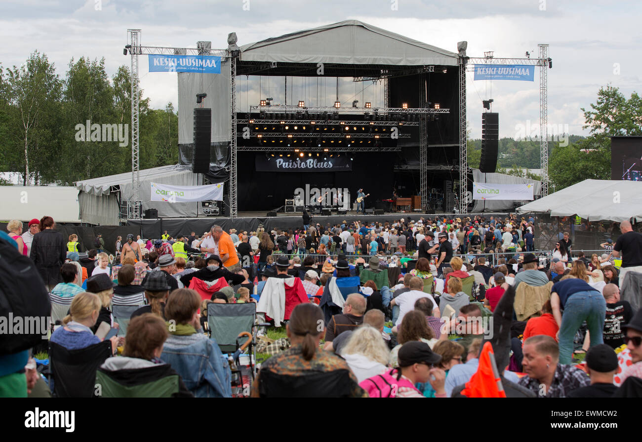 Jarvenpaa, Finland, 27th of June, 2015. Nick Moss Band (USA) playing at Puistoblues aka Lake Side Blues Festival. His band have been featured performers at blues festivals across the globe, but it’s at home in Chicago – the capital of the blues. Credit:  Aija Lehtonen/17�Թ����� Live News Stock Photo