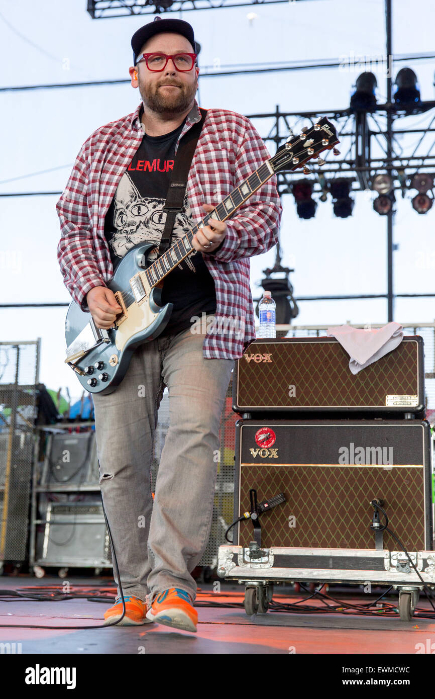 Milwaukee, Wisconsin, USA. 27th June, 2015. Guitarist JOSHUA CAIN 