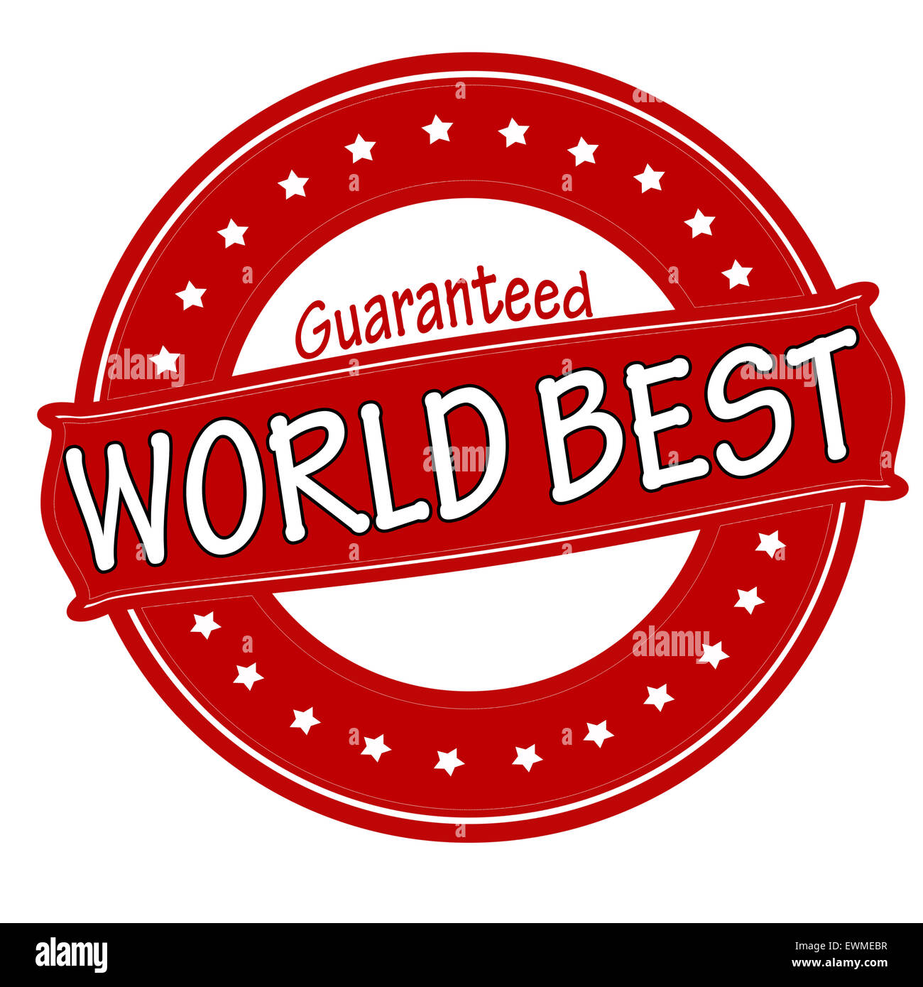 Rubber stamp with text world best inside, illustration Stock Photo