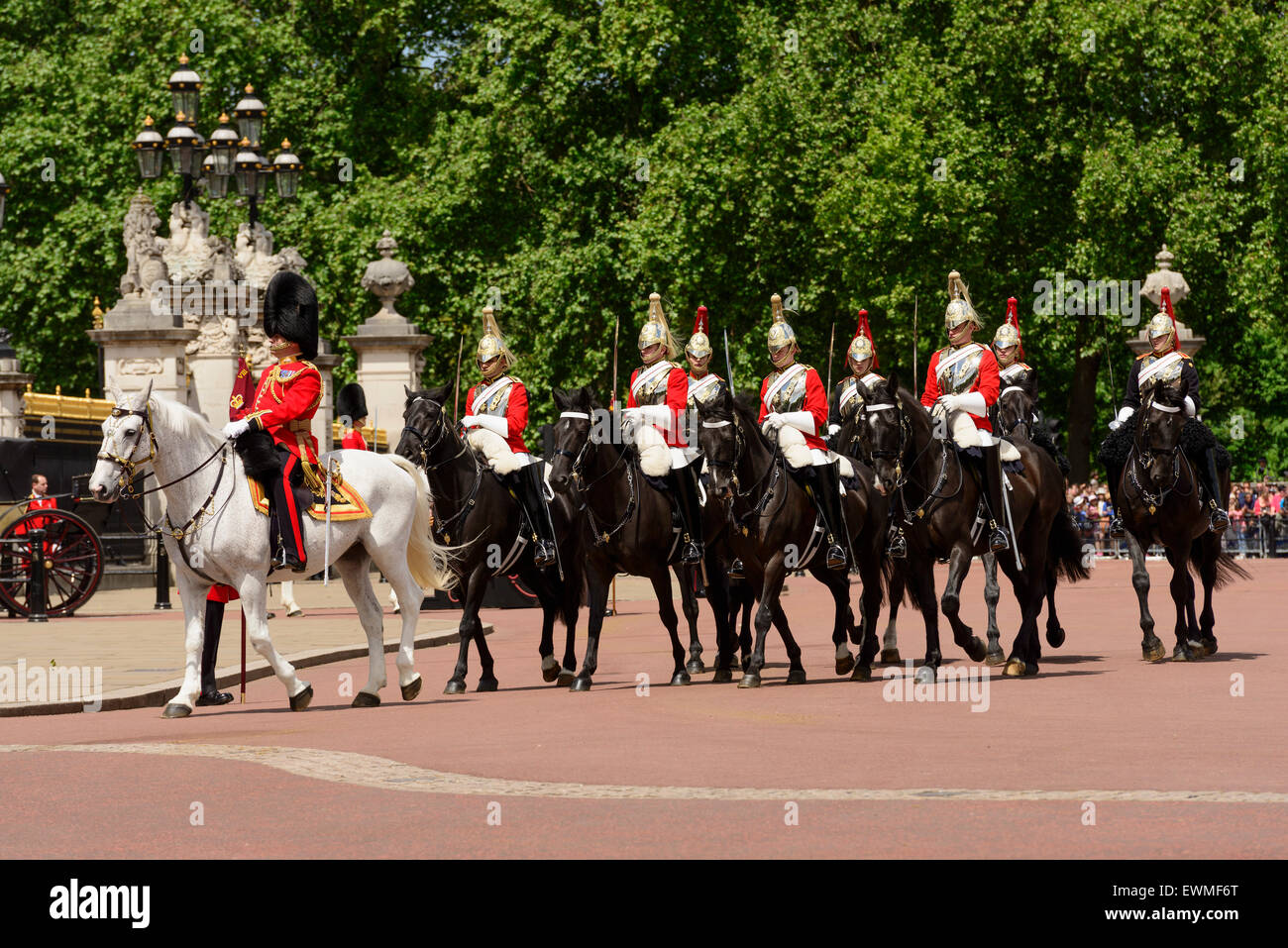 Changing of the Guard, Buckingham Palace, London, England, United Kingdom Stock Photo