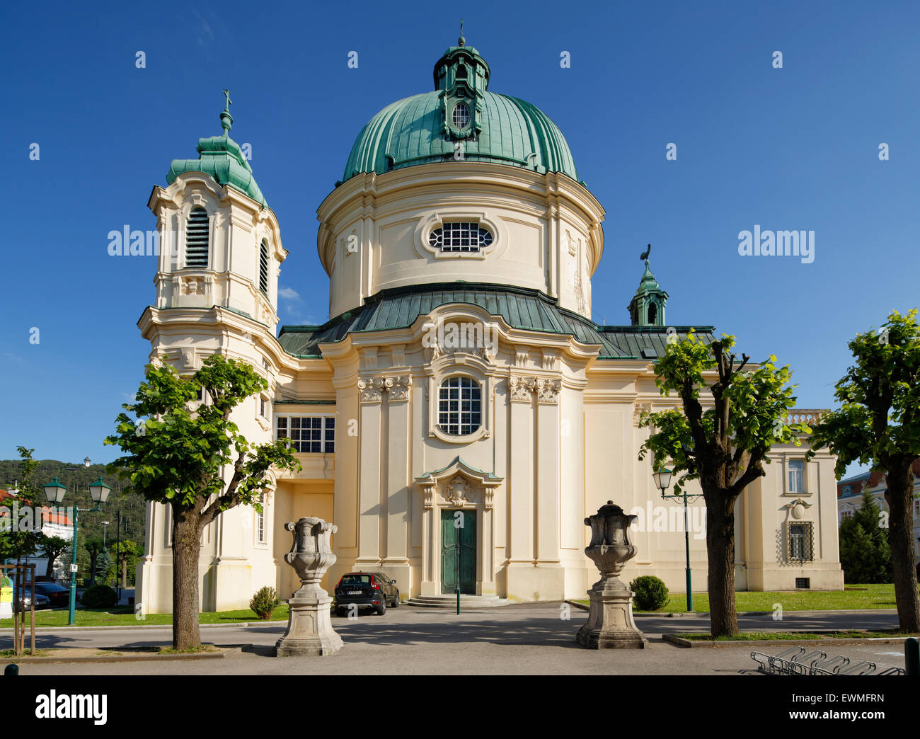 Parish Church of St. Margaret, Margaret's Church, Bernsdorf, industrial district, Lower Austria, Austria Stock Photo