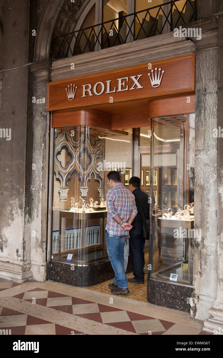 Rolex Shop, St Marks Square, Photo - Alamy