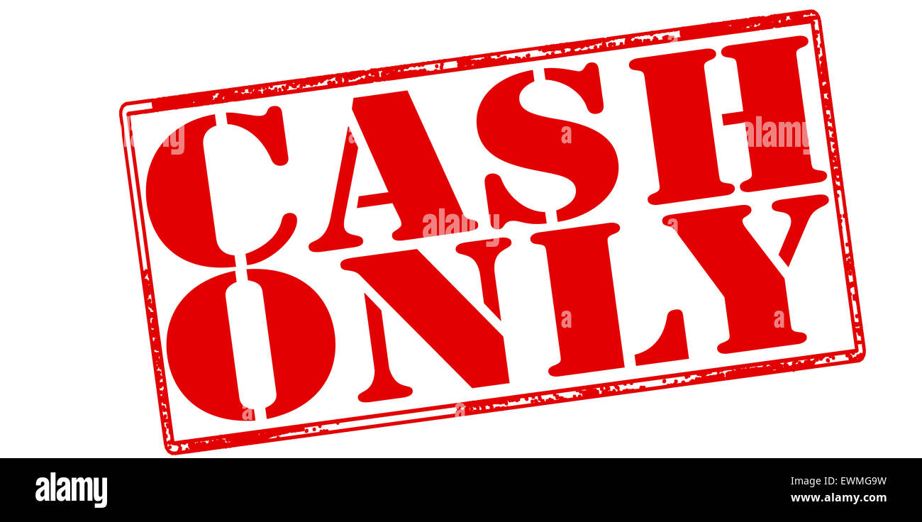 Cash only sign Cut Out Stock Images & Pictures Alamy