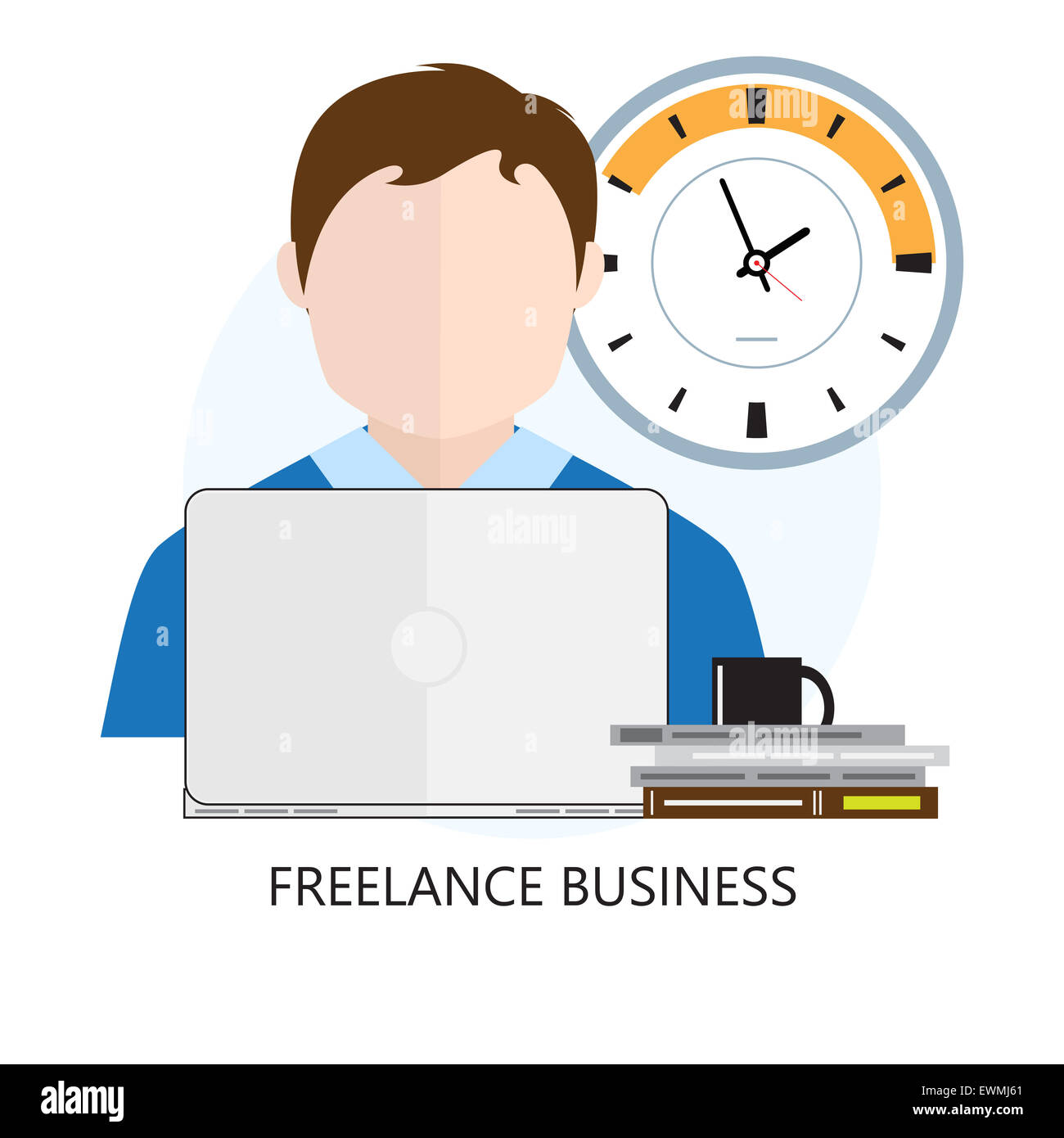 Freelance Business Icon Stock Photo