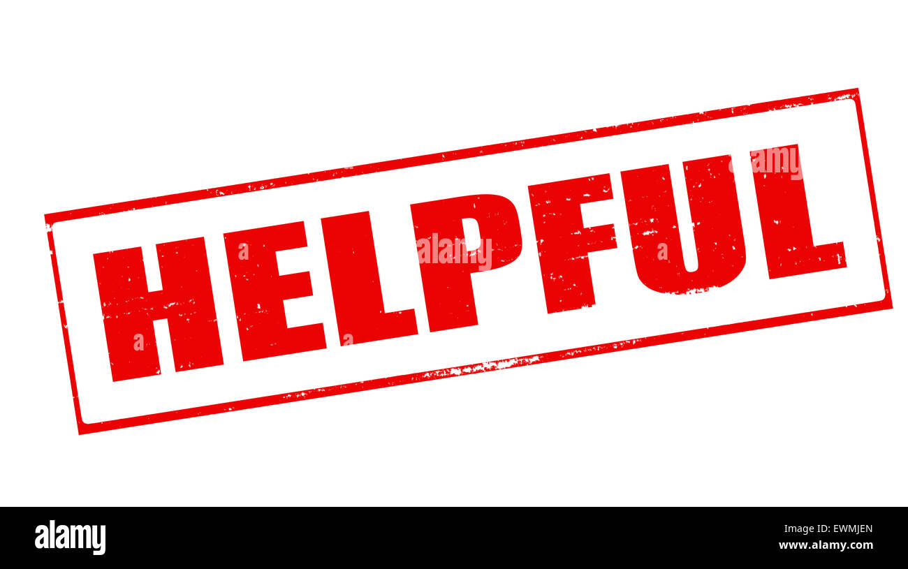 Stamp with word helpful inside, illustration Stock Photo Alamy