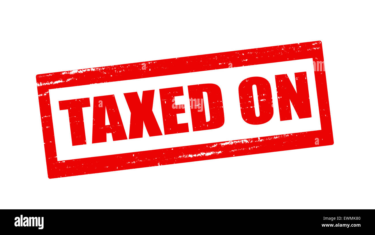 Stamp with text taxed on inside, illustration Stock Photo Alamy