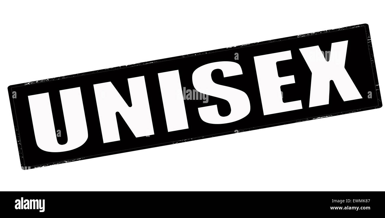 Stamp with word unisex inside, illustration Stock Photo Alamy