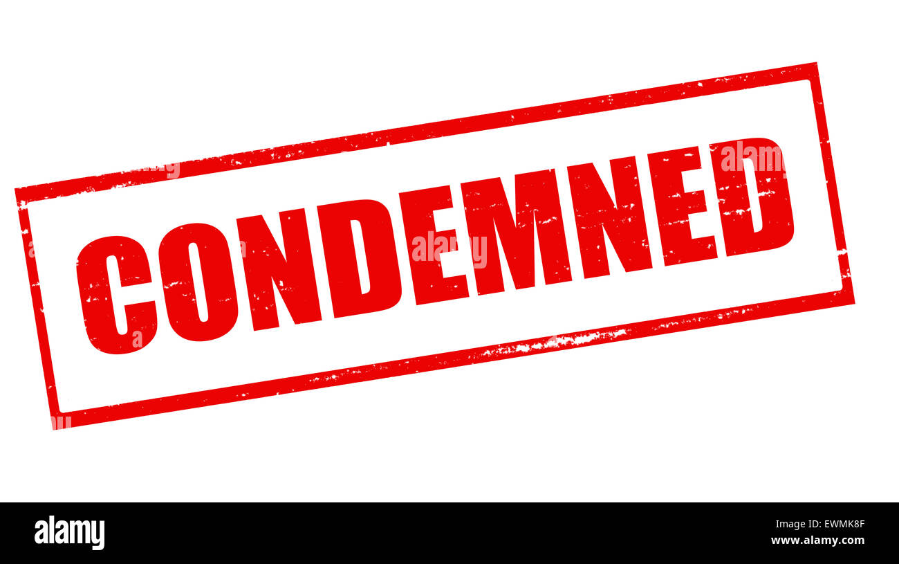 Stamp with word condemned inside, illustration Stock Photo Alamy