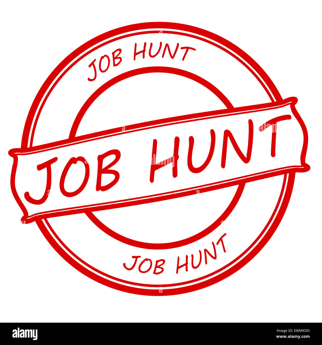 Stamp with text job hunt inside, illustration Stock Photo Alamy