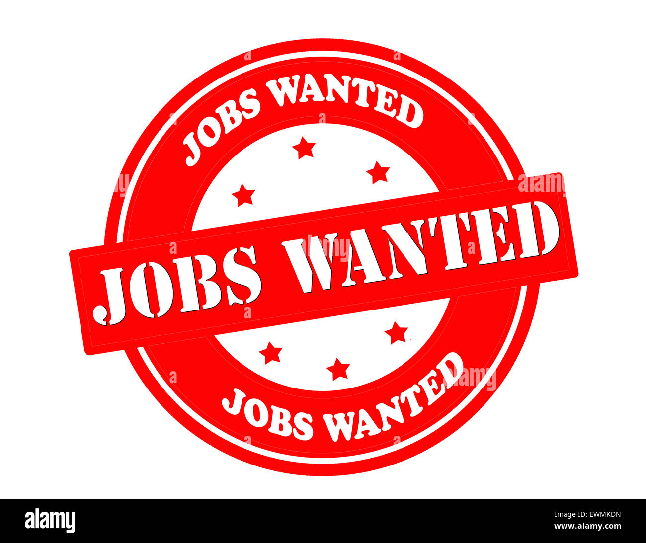 Stamp with text jobs wanted inside, illustration Stock Photo Alamy