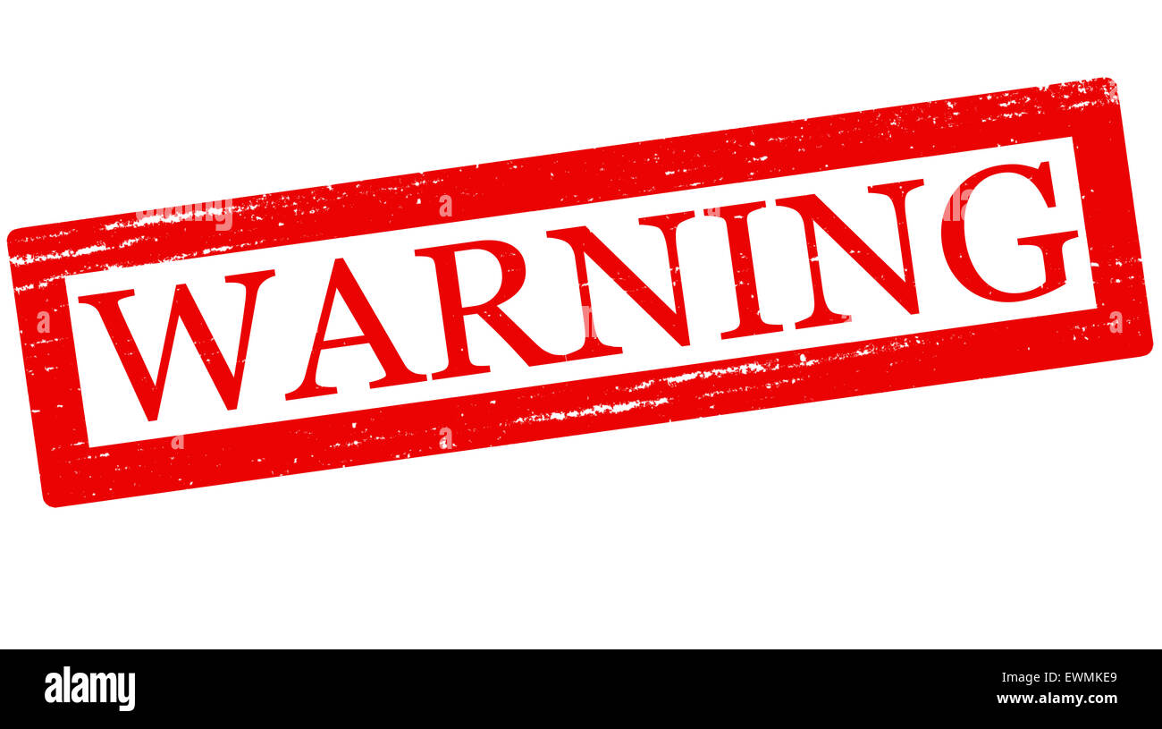 Stamp with word warning inside, illustration Stock Photo Alamy