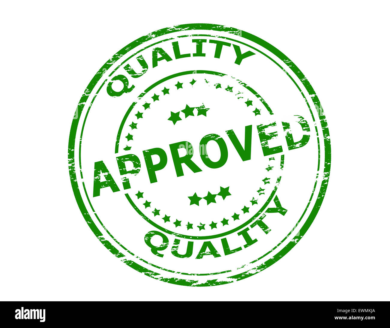 Stamp with text quality approved inside, illustration Stock Photo Alamy