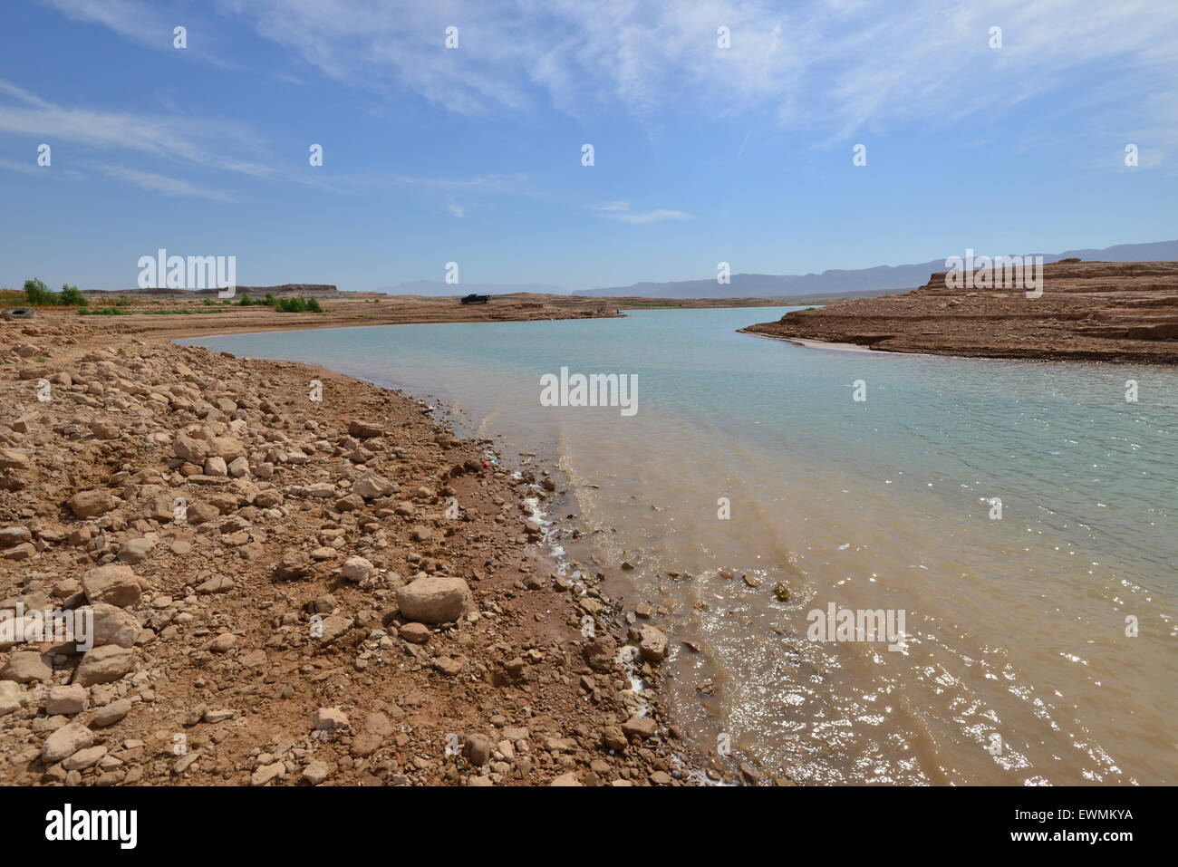 Lake Mead in Nevada, America at Stewart Point Stock Photo