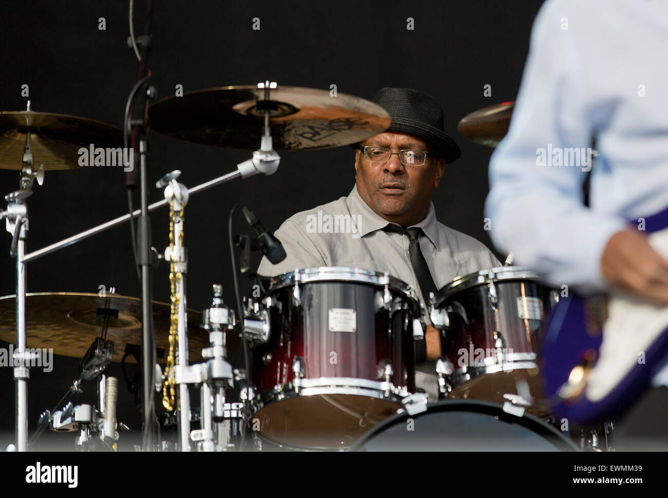Jarvenpaa, Finland, 27th of June, 2015. The Robert Cray Band (USA) playing at Puistoblues aka Lake Side Blues Festival. With five Grammy Awards, 15 nominations, millions of record sales worldwide and thousands of sold out performances, rock blues icon Robert Cray is considered “one of the greatest guitarists of his generation. Credit:  Aija Lehtonen/17�Թ����� Live News Stock Photo