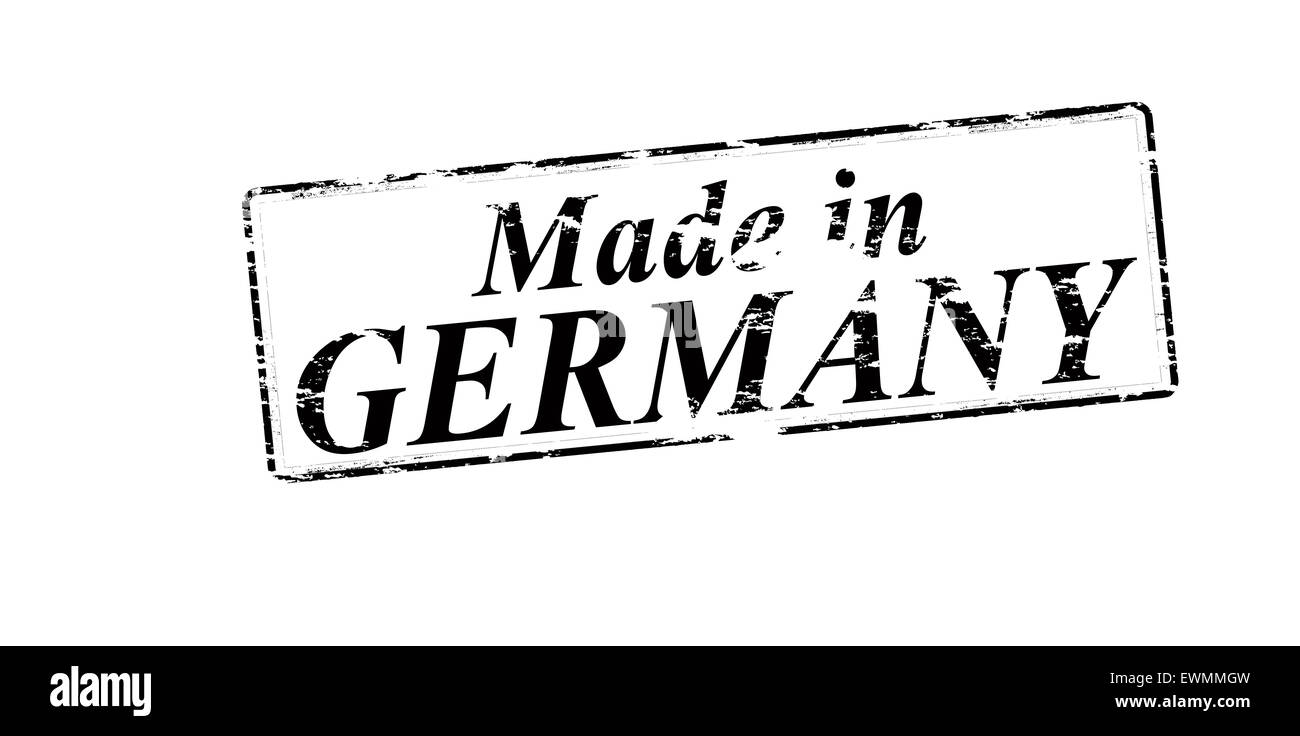 Rubber stamp with text made in Germany inside, illustration Stock Photo