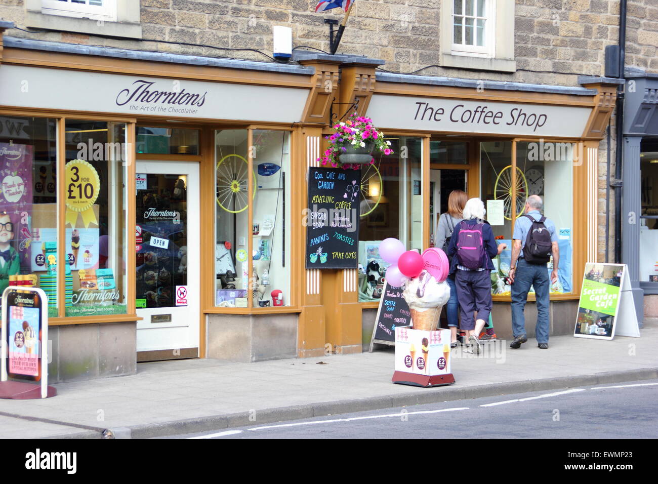 Thorntons chocolate shop thorntons coffee hires stock photography and