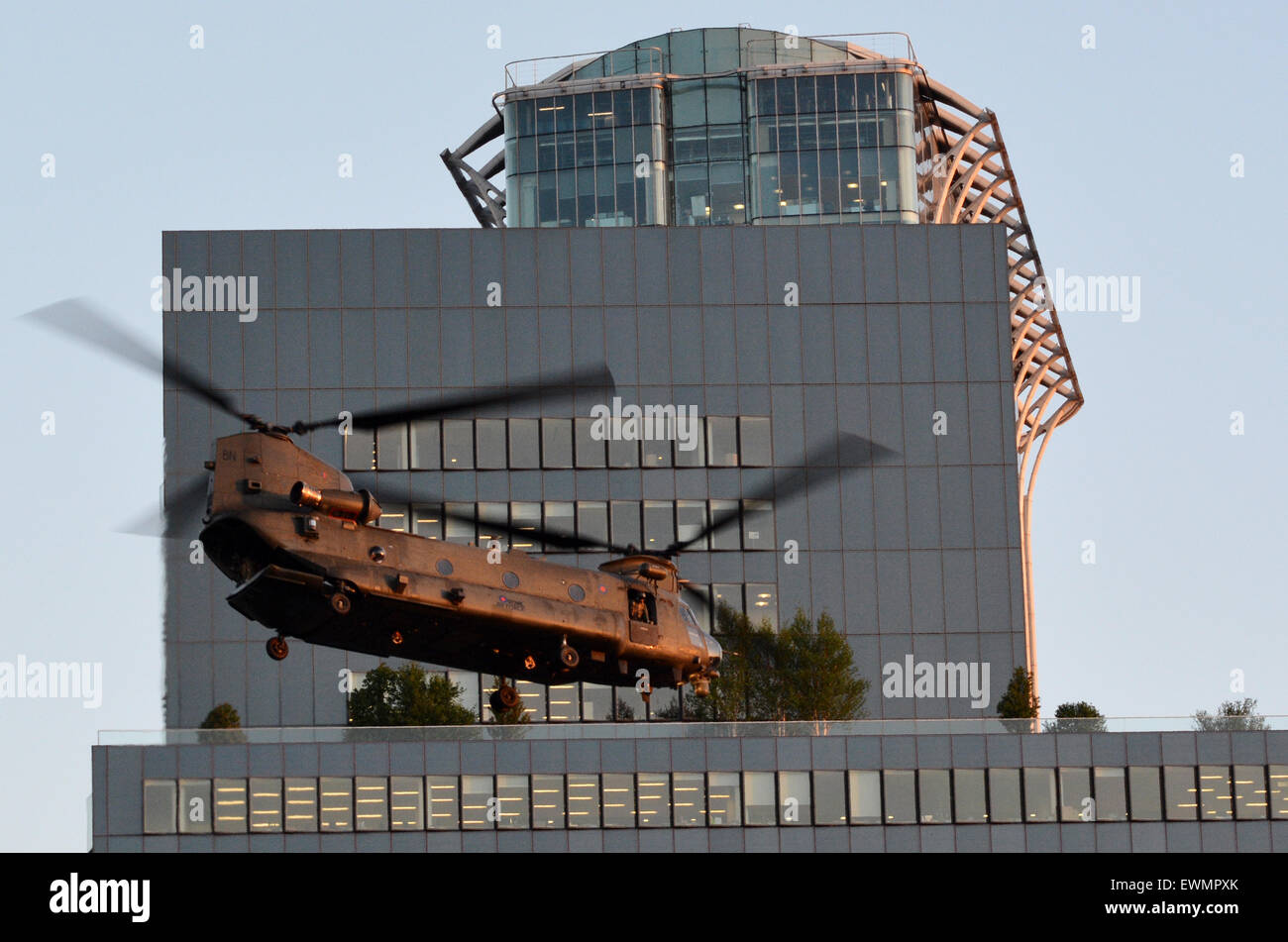 Tandem Rotor Heavy Lift Helicopter High Resolution Stock Photography