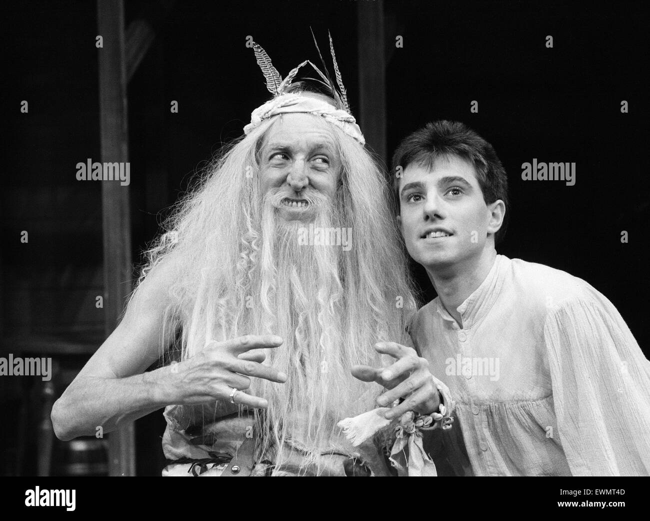 Treasure Island, Pantomime, Photo-call, Birmingham Repertory Theatre, Birmingham, 20th December 1984. Bob Grant, actor plays Ben Gunn. Stock Photo
