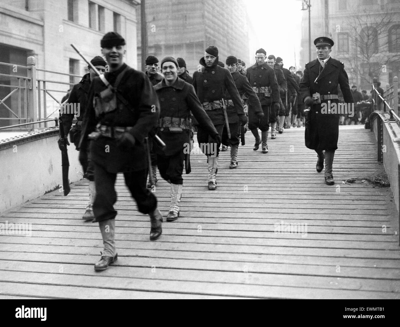 The Defence of the city of Shanghai, China in 1927. Sailors from the