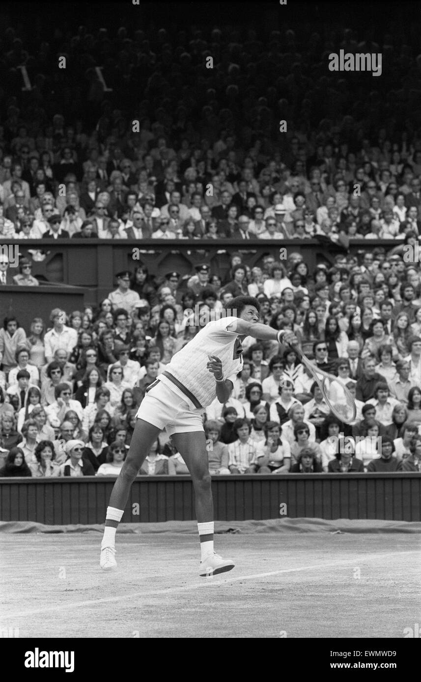 Arthur Robert Ashe, Jr. (July 10, 1943 - February 6, 1993) was an American World No. 1 professional tennis player Ashe, an African American, was the first black player selected to the United States Davis Cup team and the only black man ever to win the sin Stock Photo