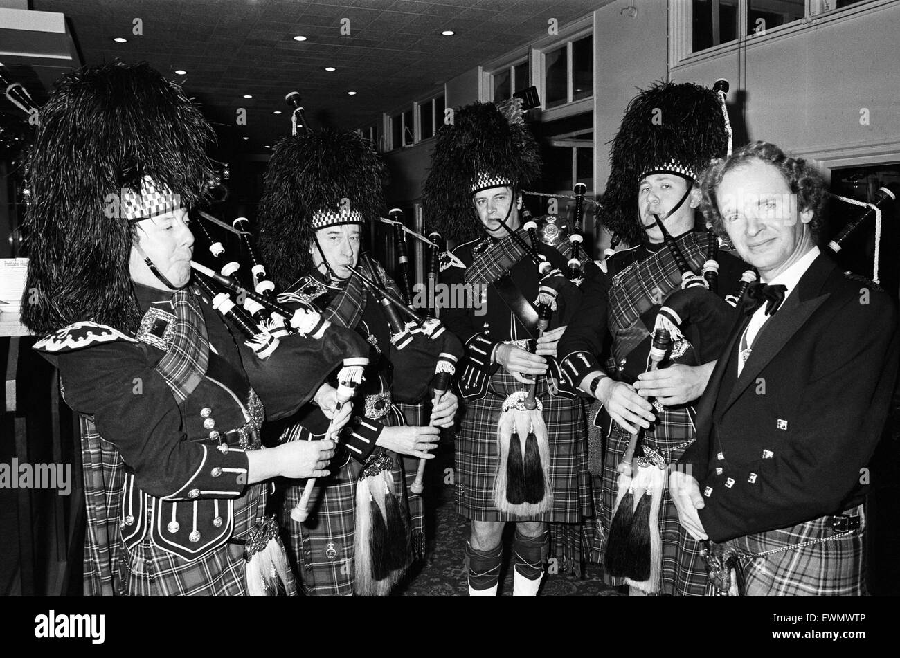 People celebrating New Years Eve at the Birmingham and Midland Scottish