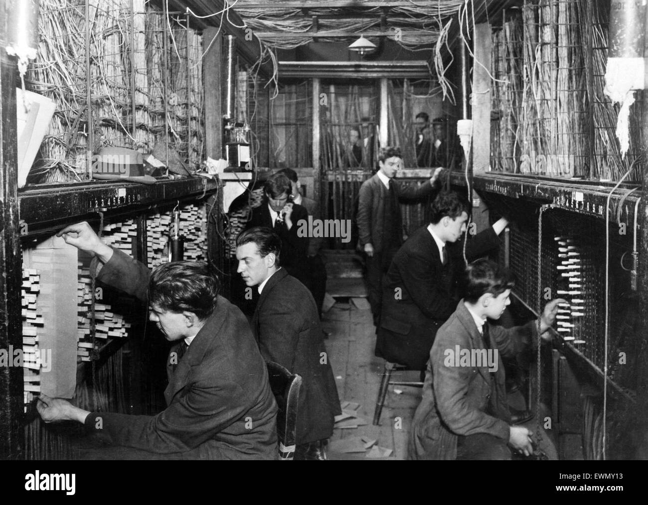 The opening of the new telephone exchange at South John Street