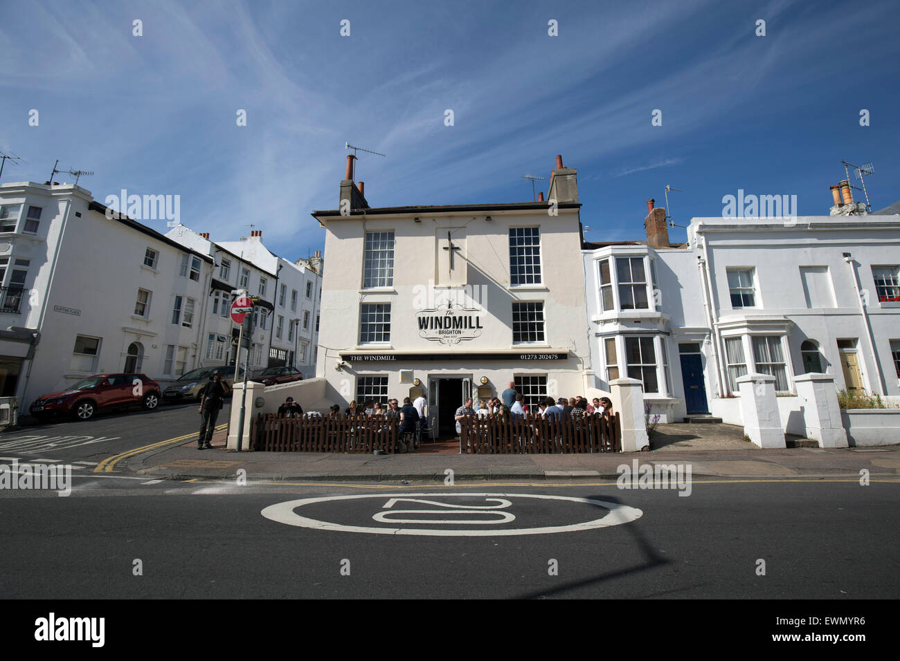 The Windmill Pub Stock Photo - Alamy