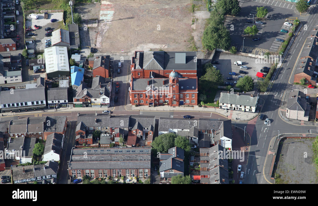 aerial view Westhoughton village in Lancashire, UK Stock Photo Alamy